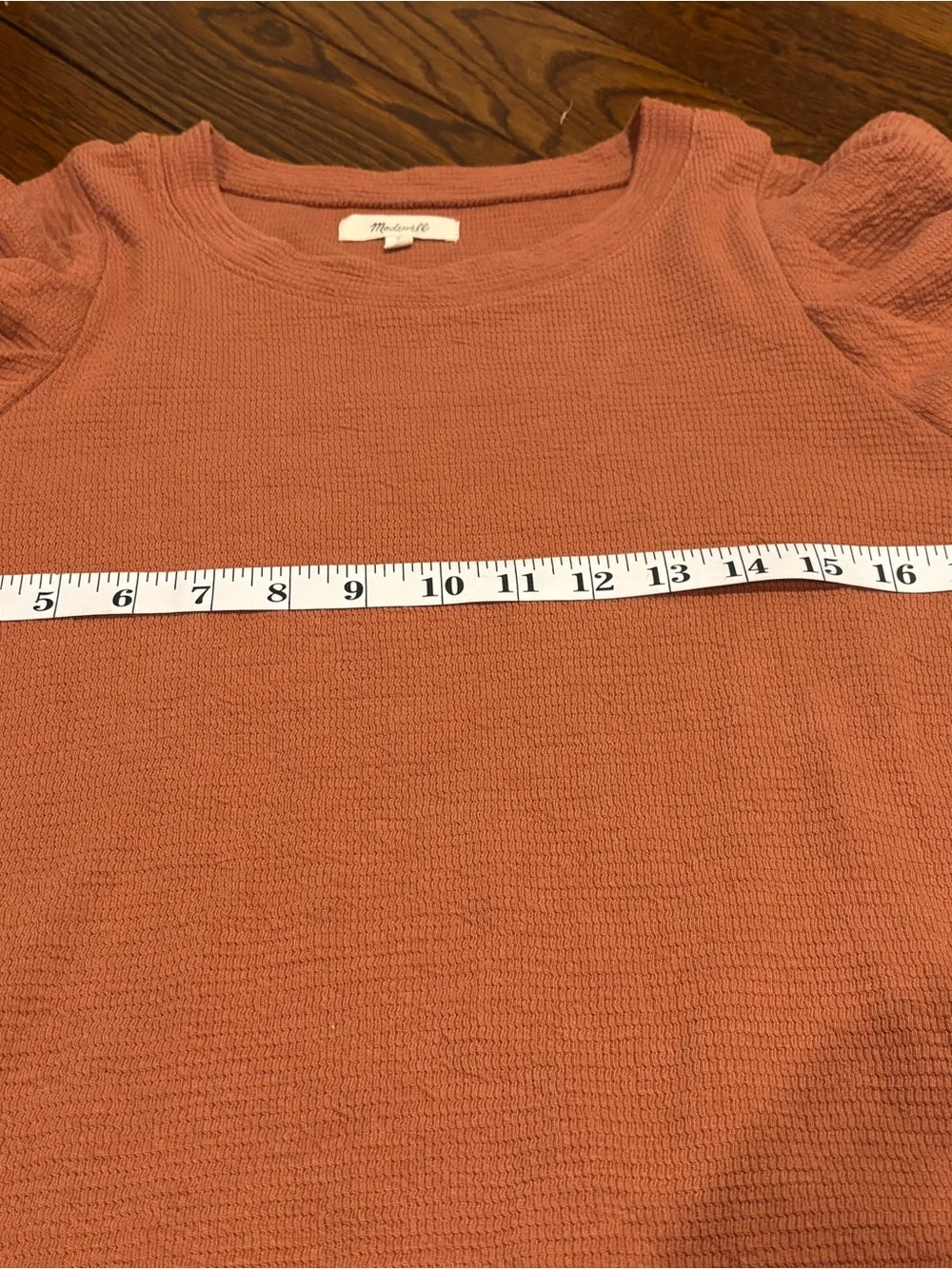 Women’s ' Puff-Sleeve Long Sleeve Top - Rust